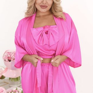 Домашній Комплект халат + шорти +топ